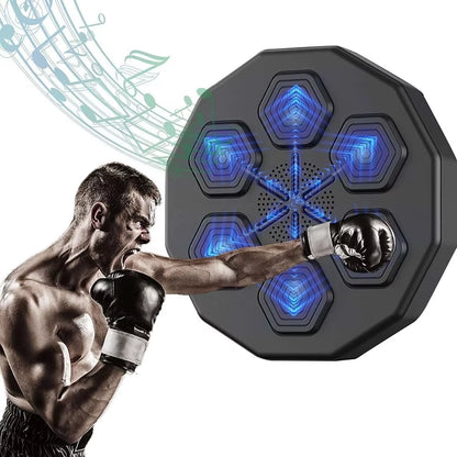 LED Electronic Music Boxing Machine Home Wall Mount Smart Music Boxer for Adults Teens Home Exercise Music Boxer